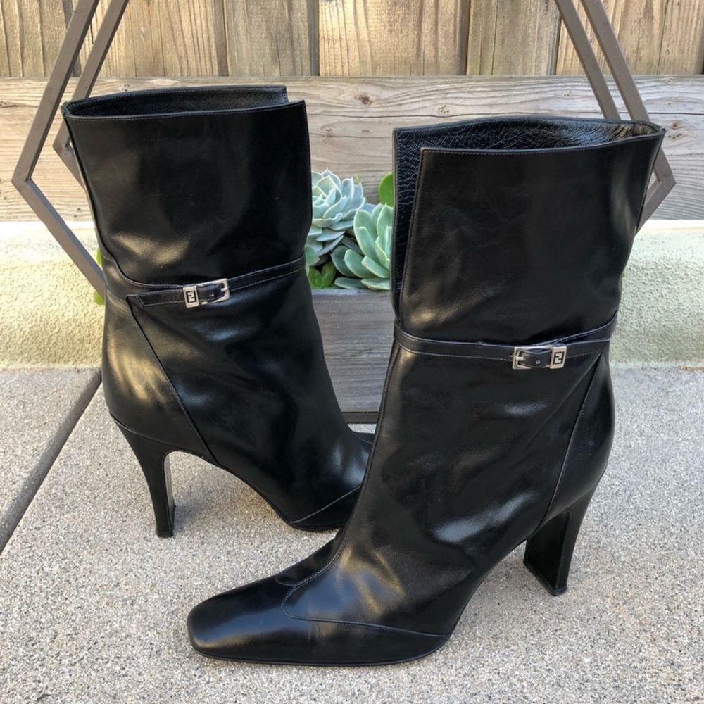 FENDI logo booties